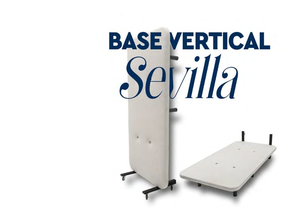 Base vertical Sevilla, plegada y abierta