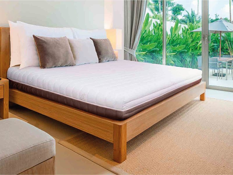 Colchón Bamboo Hotel en un dormitorio